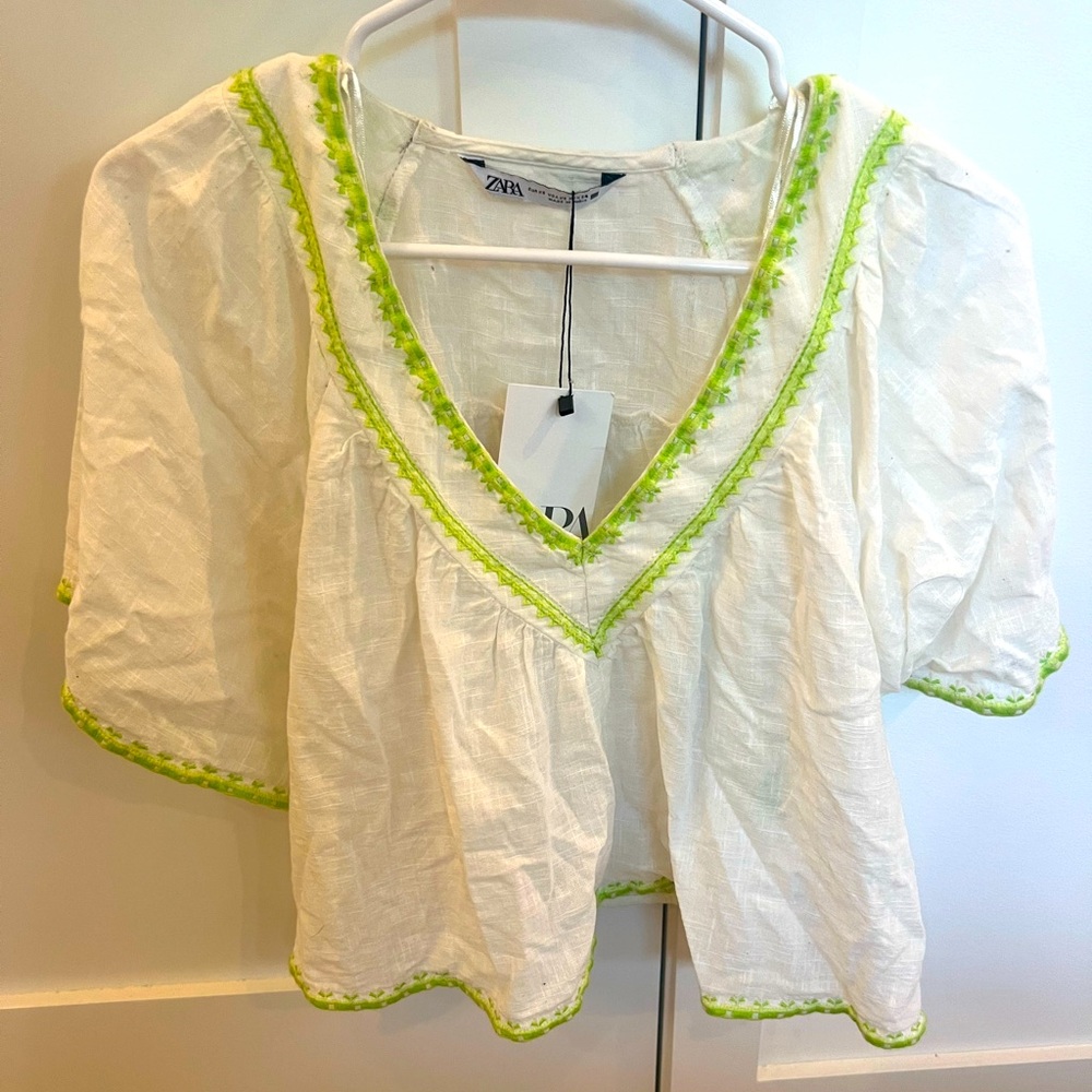 Zara linen top